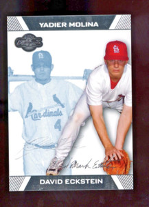 2007 Topps Co-Signers Eckstein / YADIER MOLINA Blue /250