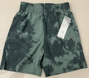 Adidas Youth Boys Athletic Shorts Green Oxide Size S - Picture 1 of 3