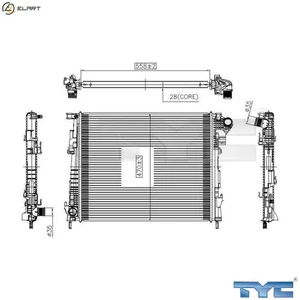RADIATOR ENGINE COOLING 725-0032 FOR RENAULT TRAFIC/II/Rodeo/Platform/Chassis - Picture 1 of 9