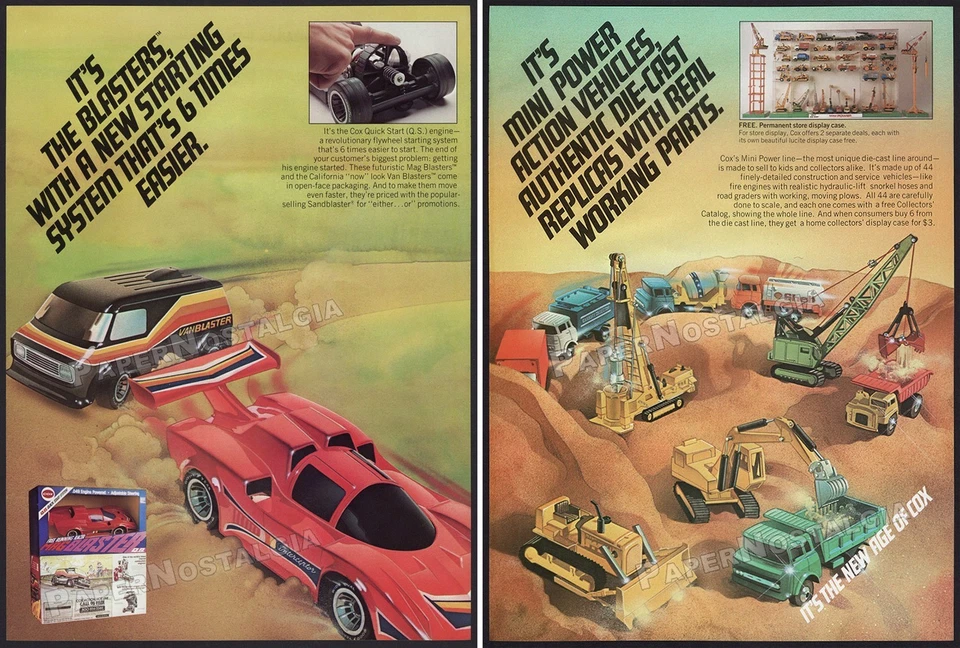 COX - Orig. 1977 Trade AD promo / ADVERT_ Blasters RC Cars / Mini Power Vehicle - Image 1 of 3