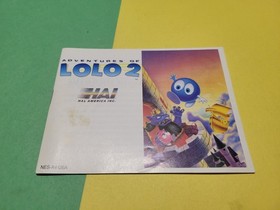 Adventures of Lolo 2 Nintendo NES (Authentic Manual Only)