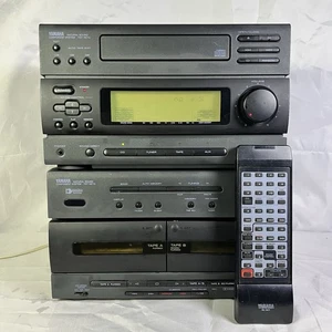 Hochwertige YAMAHA Midi HiFi Anlage YST-NC1 C K voll funktionsfähig Fernbedienung - Bild 1 von 10