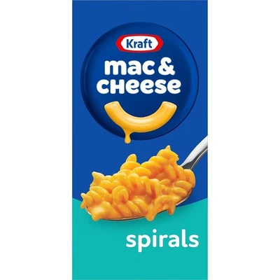 Jantar Kraft Spirals Original Mac & Cheese Macarrão e Queijo, Caixa de 5,5 Oz - Imagem 1 de 4