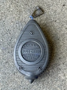 Vintage Used 50ft Blue Grass Chalk Plumb Line, Made in USA, Works! - Picture 1 of 3