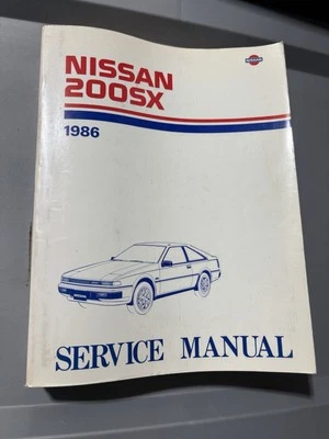1986 Nissan 200SX Factory Service Manual Original Shop Repair Book - Image 1 of 4