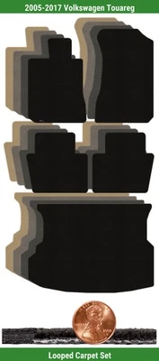 Juego de alfombrillas clásicas personalizadas para Volkswagen Touareg '05-17 (5 piezas) #10FT Foto 1 de 4