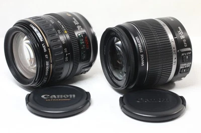 Lot of 2 Canon 28-105mm F/3.5-4.5 USM Macro + EF-S 18-55mm F3.5-5.6 IS Zoom Lens - Image 1 of 4