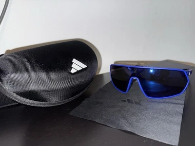 阿迪达斯Sport SP0089 91Q哑光蓝色00/00/125男女通用Sonnenbrillen — 第 1/4 张图片