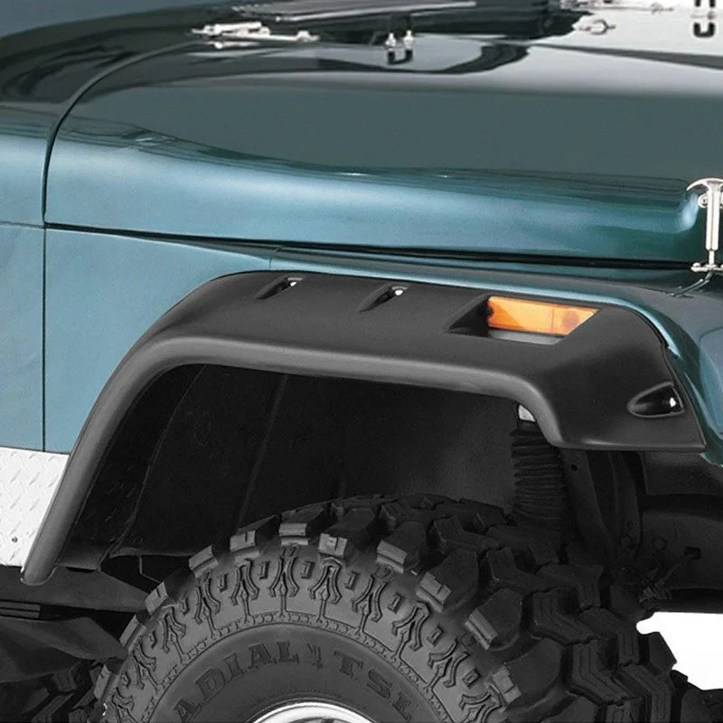 For Jeep Willys 56-58 Bushwacker Cut-Out Matte Black Front & Rear Fender Flares Foto 1 de 4
