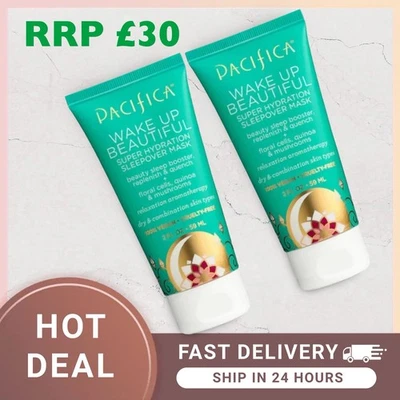 Pacifica Beauty Wake Up Beautiful Super Hydration Sleepover Mask 59 Ml -2 PACK - Image 1 of 2