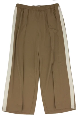 M&S Women's Joggers Butterscotch Wide Leg Side Stripe Elasticated Pockets New F1 - Image 1 of 4