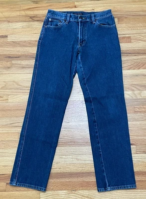 Lucky Brand Authentic Women's 4 Blue Jeans Denim Cotton Straight Leg Mid-Rise - Image 1 of 4