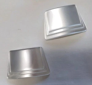 Vtg Shoe Clips Tip Toe LUCITE 60's MCM Pearlized WHITE EUC - Picture 1 of 4