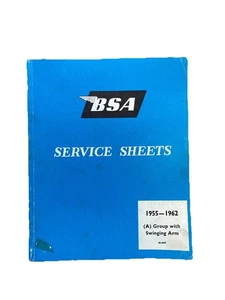 BSA Service Sheets 1955-1962 (A) Group with Swinging Arm 1964 - Picture 1 of 8