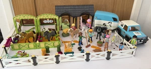 Playmobil Horses Ponies Jeep Horse Box Stables Figures Fences  Accessories Lots - Picture 1 of 22