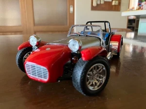 Kyosho 1/18 Caterham Super Seven Red Silver Diecast Model No Box Japan - Picture 1 of 18