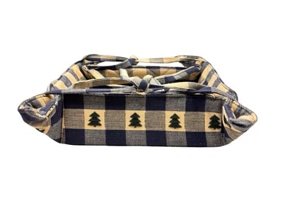 💥Woven Fabric Fruit Basket Early Americana Style Checker Placemat 1 Day Ship!👍 - Image 1 of 4