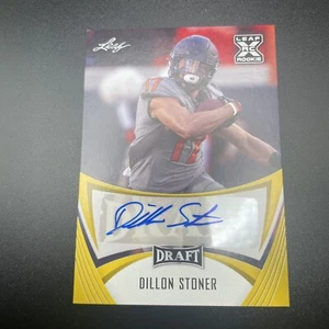 2021 Leaf Draft Auto Gold #BADS1 Dillon Stoner RC Auto Oklahoma State Raiders - Picture 1 of 2