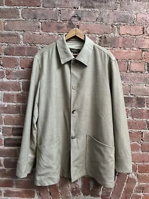 Chaqueta vintage Ermenegildo Zegna para hombre, talla 48, sarga de lana beige Italia Foto 1 de 4