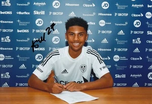 Football - Amari Miller - Hand Signed 12x8 Photograph - Leeds United - COA - Picture 1 of 1