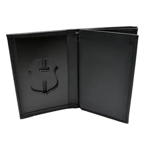 Perfect Fit IRS Special Agent Badge Case Leather Double ID Wallet Federal Police - Picture 1 of 5