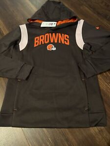New Nike Cleveland Browns Youth Football Hooded Sweatshirt Size Kids Large