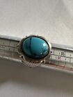 Vintage Navajo Sterling Silver 925  Turquoise Ring Sz 8.75 N4