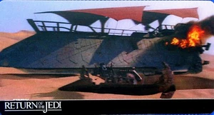 STAR WARS, RETURN OF THE JEDI, TOPPS 2014 WIDEVISION 3D, CARD # 13, BARGE - Picture 1 of 2