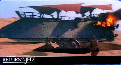 STAR WARS, RETURN OF THE JEDI, TOPPS 2014 WIDEVISION 3D, CARD # 13, BARGE - Image 1 of 2