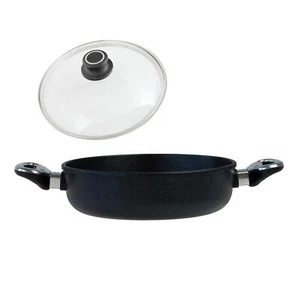 BAF runde hohe Kasserolle Ø 24 cm Set beschichtet aus Aluminiumguss & Glasdeckel - Bild 1 von 10