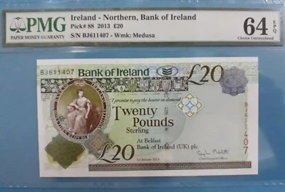 2013 Northern Ireland 20 Pounds, PMG64 EPQ UNC <P-88> - Image 1 of 2