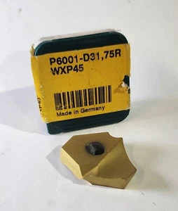 Walter 1-1/4"Durchm. PVD beschichtetes Hartmetall P6001-D31.75R WXP45 neuer Bohreinsatz - Bild 1 von 4