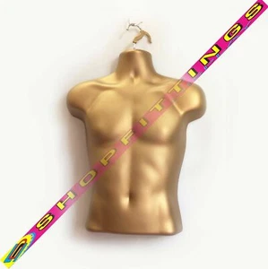 Male Hanging Body Form Retail Clothes Display Mannequin Gold (sdl3/4) - Picture 1 of 3