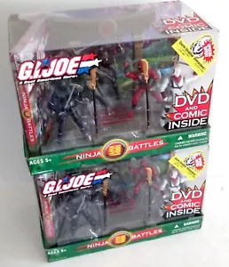 ✰ 2004 gi joe ninja battles figura 5 dvd fumetto CUSTODIA FRESCA ✰✰ Promo smascherato - Foto 1 di 6