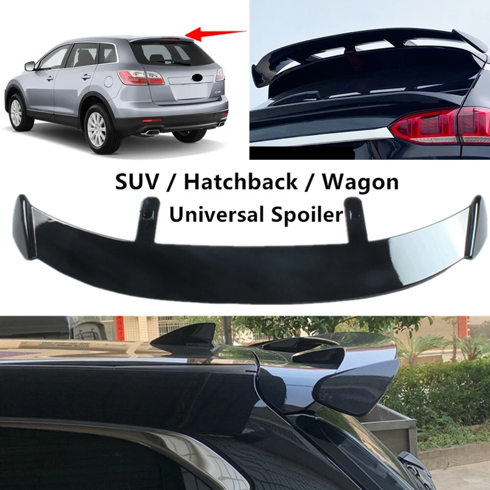 Universal Fit For Mazda CX-9 07-15 Tailgate Roof Spoiler Roofline Wing ABS Black — 第 1/4 张图片