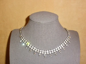 Schöne klare Strass Statement Abendkette von Garne' Schmuck - Bild 1 von 7