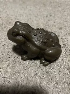 Antike Qualität 4" Bronzeguss realistische Figur Frosch oder Kröte signiert Pary M? - Bild 1 von 13