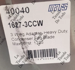 3 wing Mars 40040 Condenser Fan Blade bLADES 1725 RPMs - Picture 1 of 7