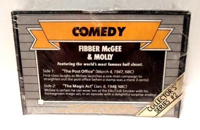 COMEDY Fibber McGee & Molly CASSETTE Tape - RARE! Collector's Series #2 - New! - Image 1 of 4