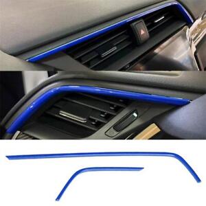 Fit for Honda Civic 10th Gen 2016-2021 Front Air Outlet Frame Trim Cover Blue