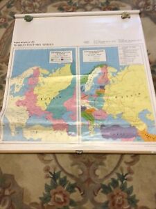 Vintage Expansion Of Russia In Europe Classroom pull-down map - 39” X 48”