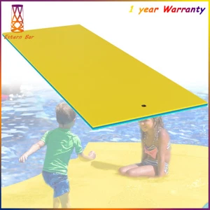 9x6 FT Floating Water Mat 3 Layer Vinyl Foam Lily Pad Floating Mat Pool Lake - Picture 1 of 10