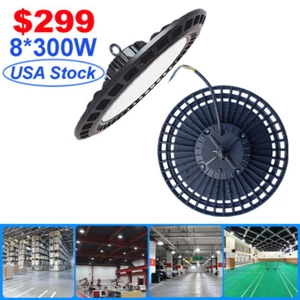 UFO LED High Bay Light Fixtures 300W Warehouse Lights Commercial LED Shop Light - Picture 1 of 11