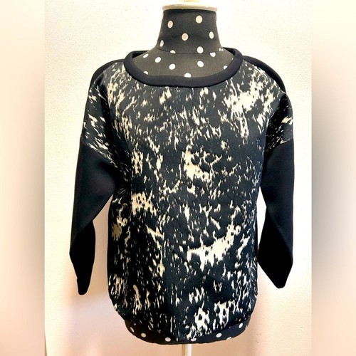 Felpa donna Moncler stampa astratta taglia media