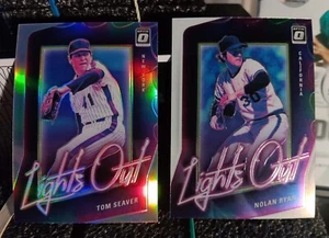 2021 Panini Donruss Optic Nolan Ryan & Tom Seaver Prizm Lights Out Baseball  - Picture 1 of 4
