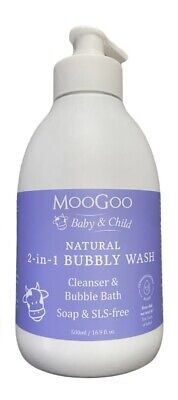 MooGoo 2-in-1 Bubbly Wash - Cleanser & Bubble Bath 500ml • 10.95£
