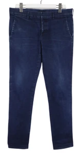 PRADA Jeans Men's W34 Tapered Fit Stretch Chino Pockets Button Fly Blue - Picture 1 of 13