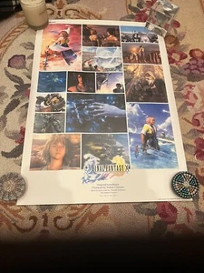 Final Fantasy X Square Enix Anime promo Game advertisement poster Japan - Picture 1 of 1