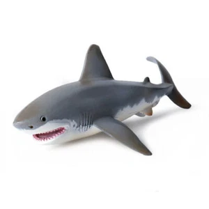 Solid Great White Shark Action Figure Model Toy Realistic Ocean Role Play Toys - Picture 1 of 7