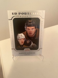 19/20 UD..KARSON KUHLMAN..ROOKIE PORTRAITS..# P-94..BRUINS..FREE COMBINED SHIP